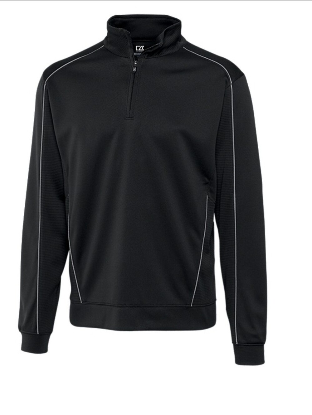 Cutter & Buck Men's DryTec Edge Performance Half Zip Pullover Black 2XL